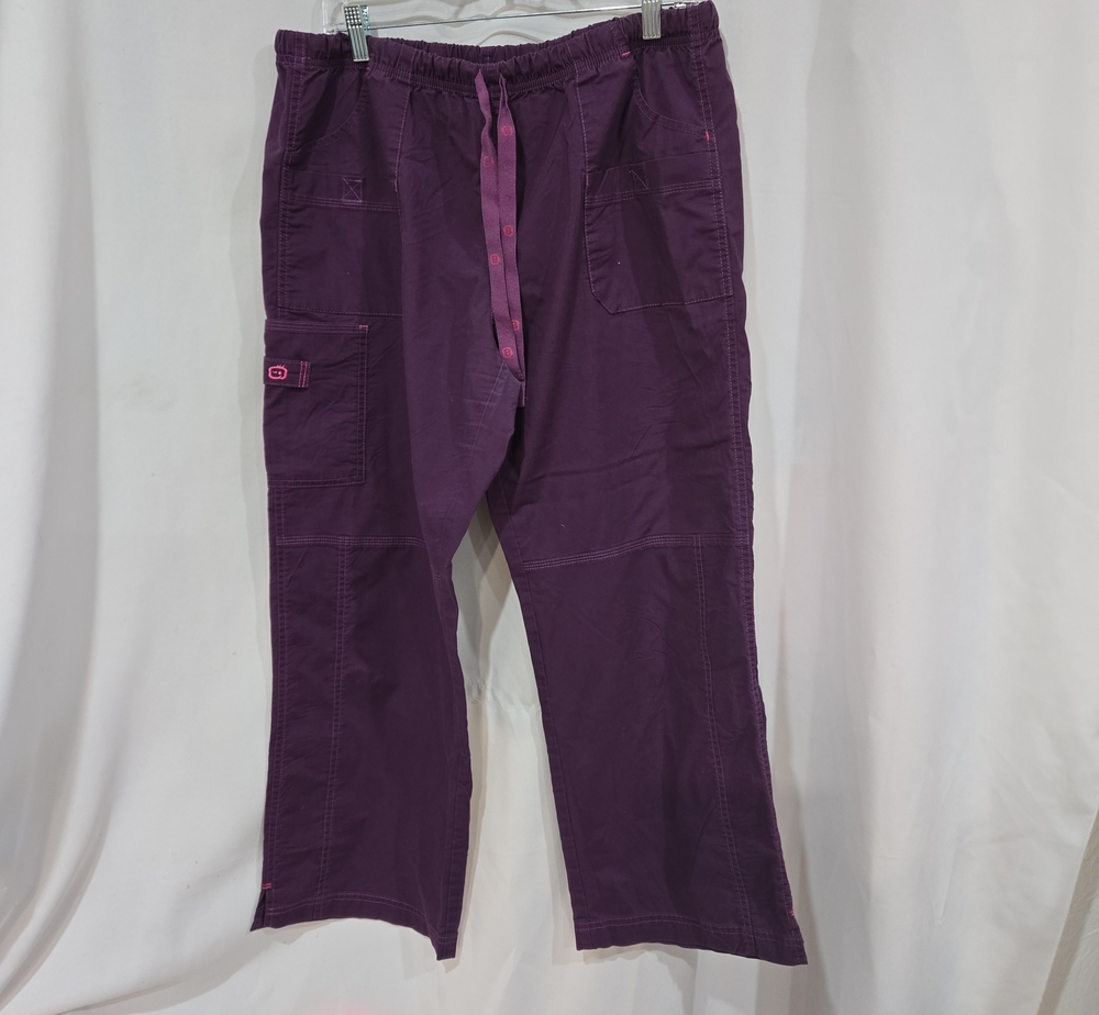 Spread Good Cheer ScrubsWomen's Straight Leg Deep Purple